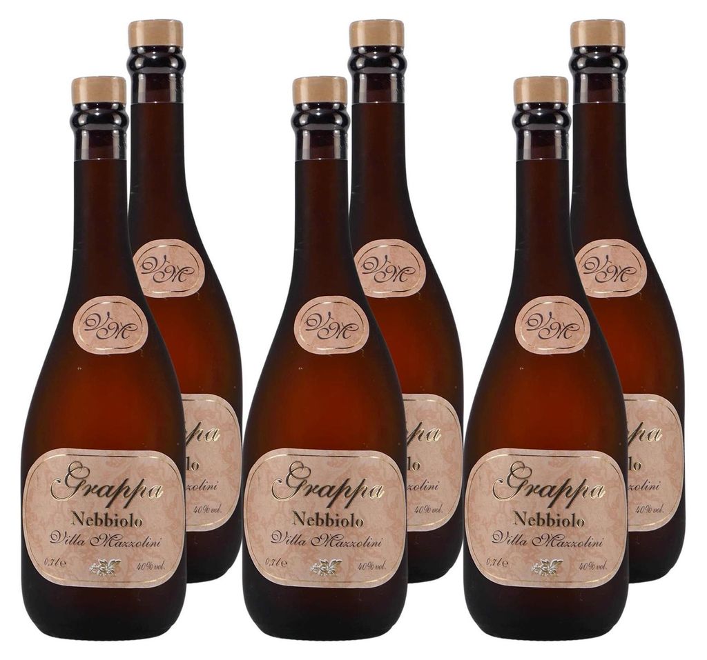 Villa Mazzolini Grappa Nebbiolo (6 x 0,7L) Produktbild 