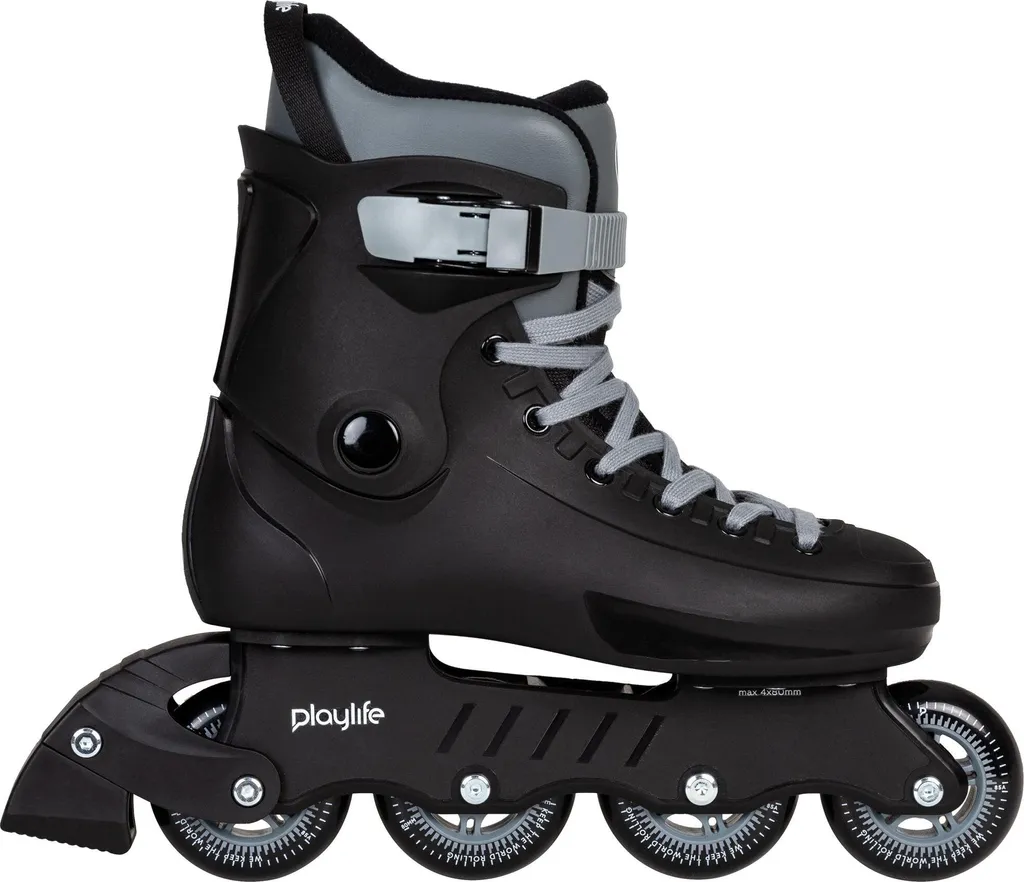 Rollers de Fitness Playlife Rave 80 Noir EU 41-42 Idéal Balade Urbaine