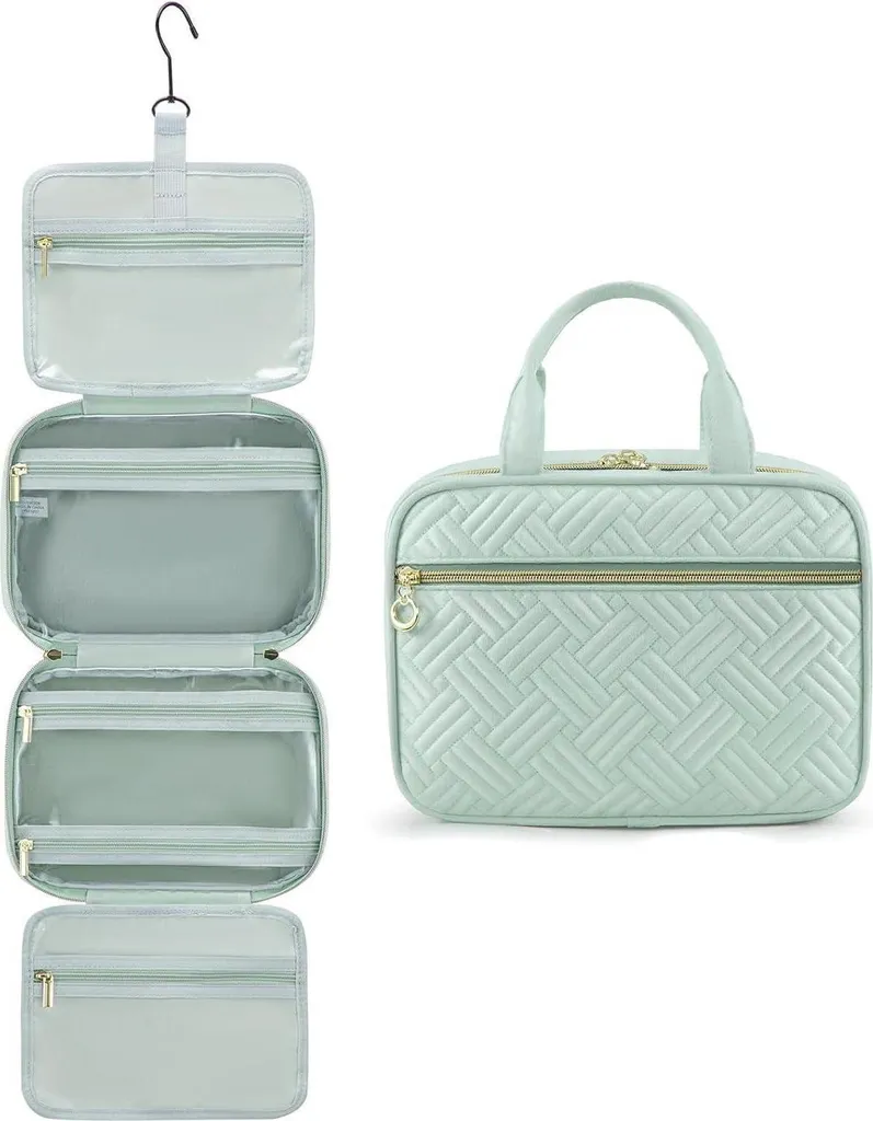 Trousse de toilette femme LOVEVOOK étanche et pliable pour voyage