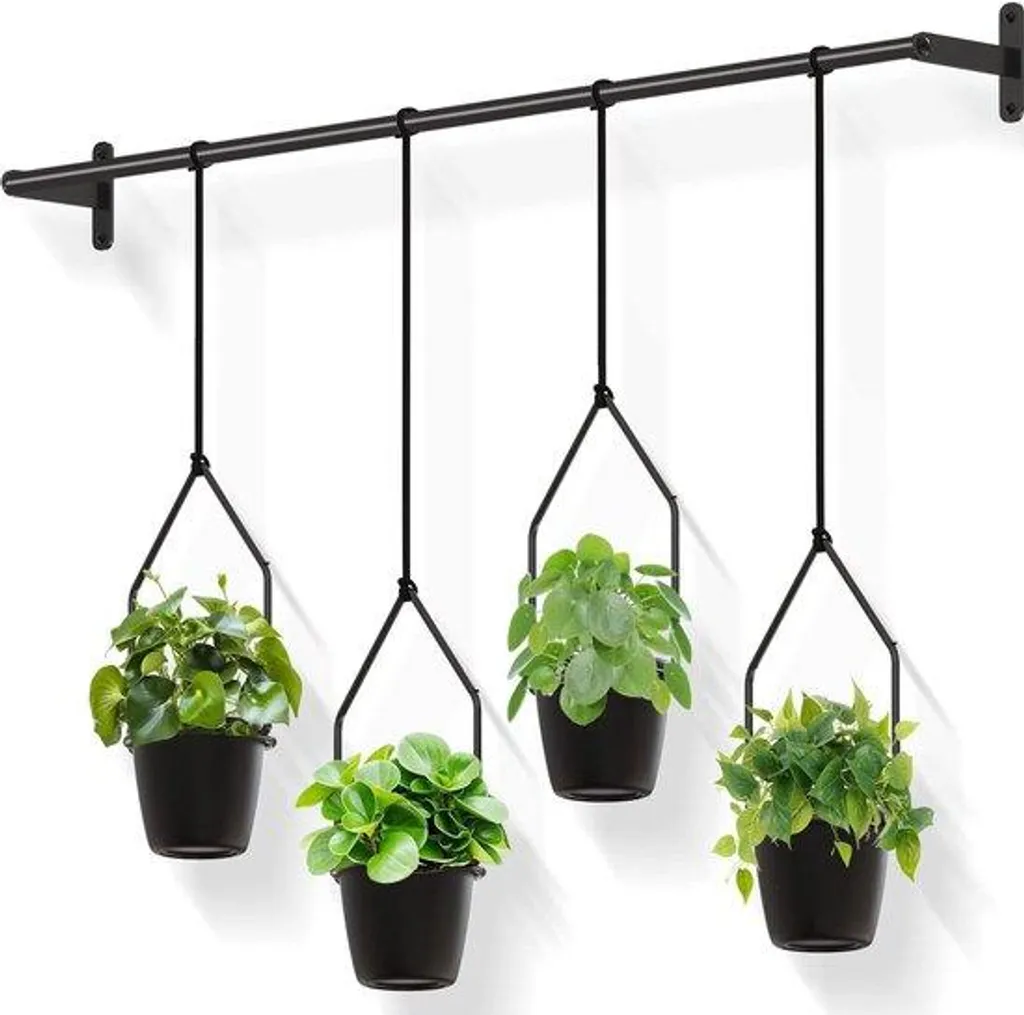 Rangements muraux mélamine 4 unités - Fixation plafond et mur robuste