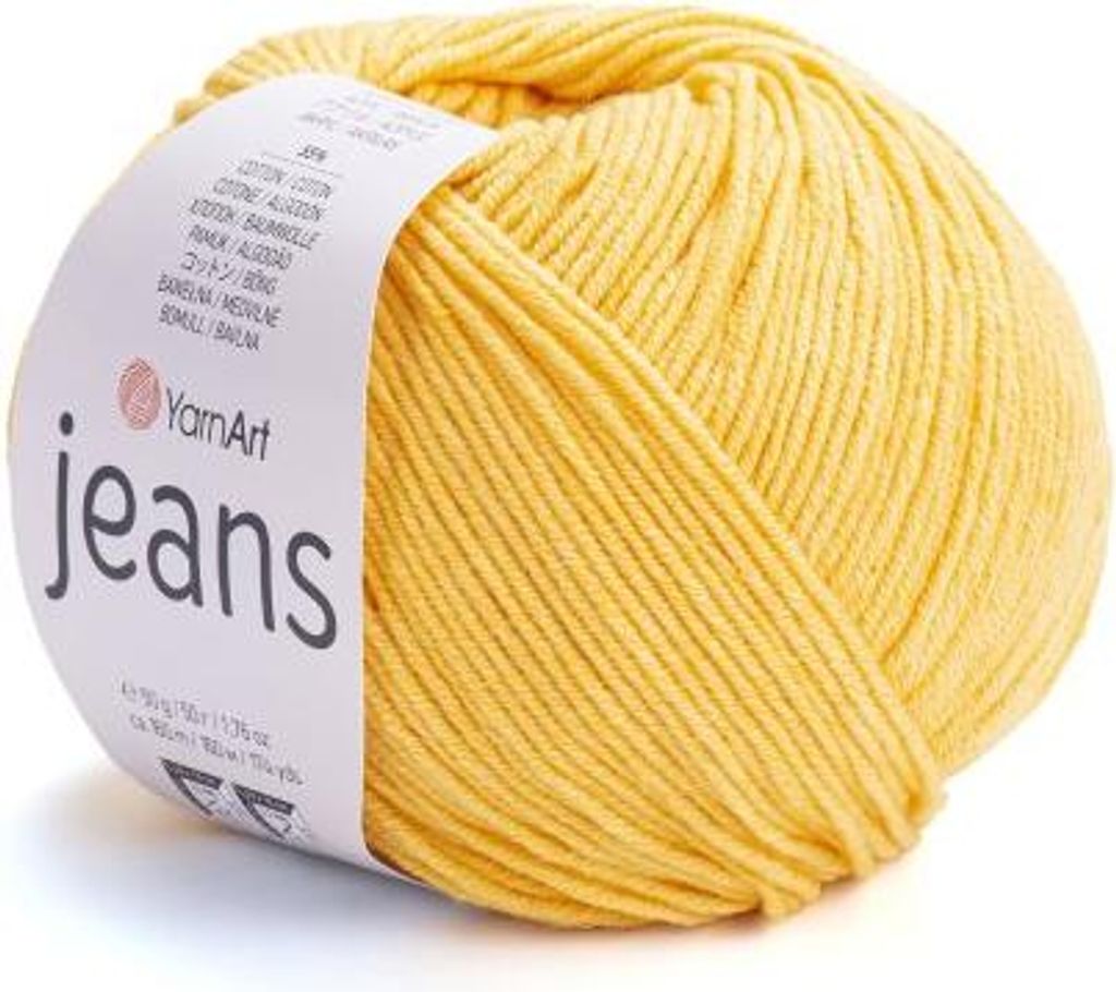 YarnArt Jeans (50g/160M) 35 jaune soleil Image du produit 