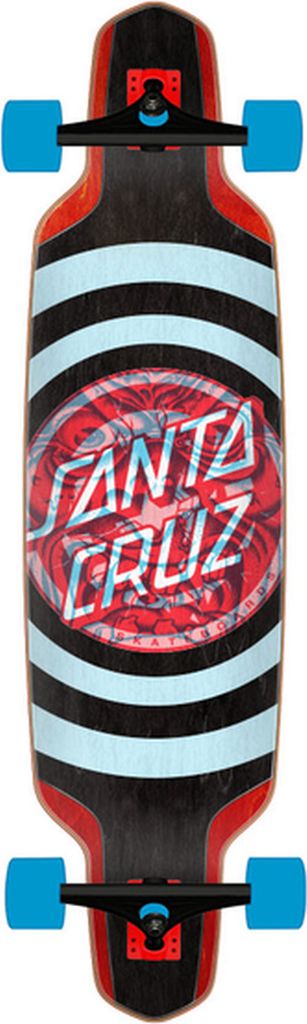 Santa Cruz - Decoder Roskopp Schwarz/Rot 37,5" Drop Down Longboard