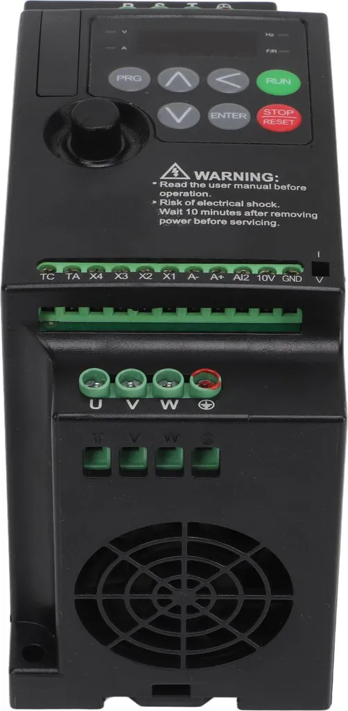 VFD 1.5kW triphasé 380V à haute performance pour machine rotative