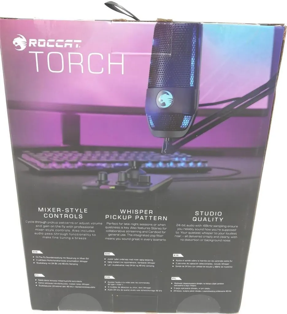 Micro USB ROCCAT Torch 24-bit 110dB avec Éclairage RGB Réactif - 11