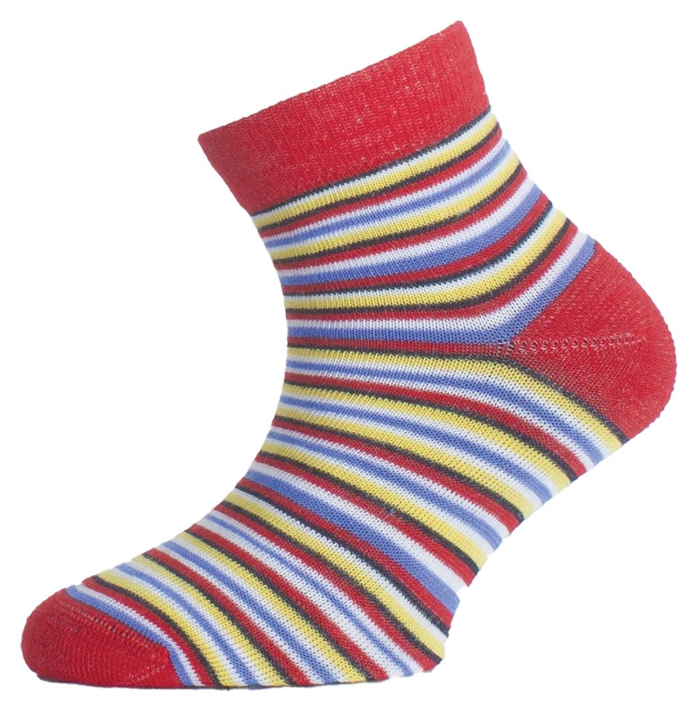 Lasting Trekkingsocken für Kinder, dünn, gestreift, mit nahtloser Spitze