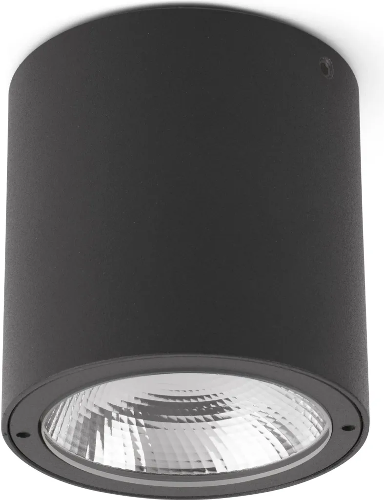 Plafonnier LED extérieur étanche IP54 coloris anthracite 8W 3000K