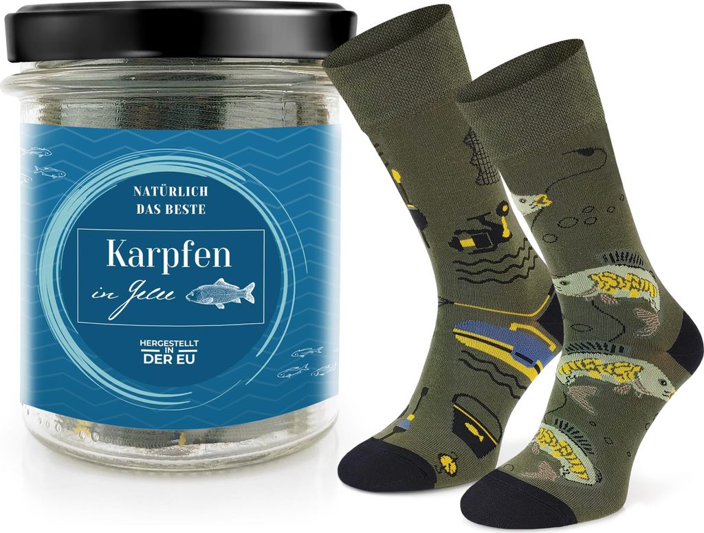 SKIETY - Socken Uni Damen Herren Karpfen in Gelee - 35-38 Produktbild 
