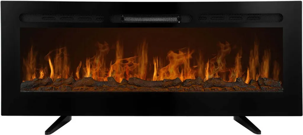 Cheminée électrique encastrable 127cm LED noire - Design Elite