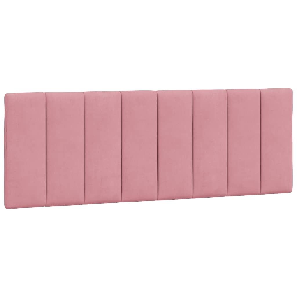 Kopfteil-Kissen "Hanko" Rosa 120 cm Samt Produktbild 