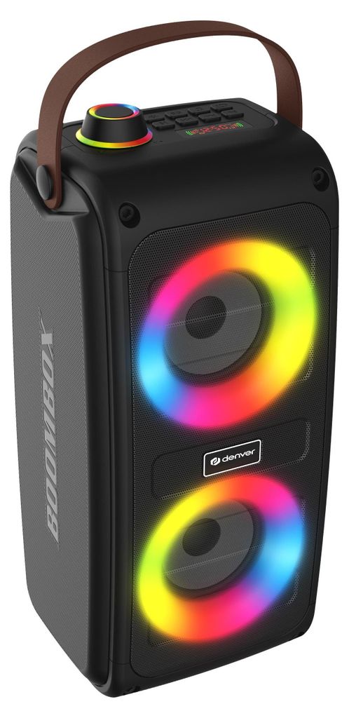 Tragbarer Bluetooth-Lautsprecher mit Akku und Lichteffekt Produktbild 