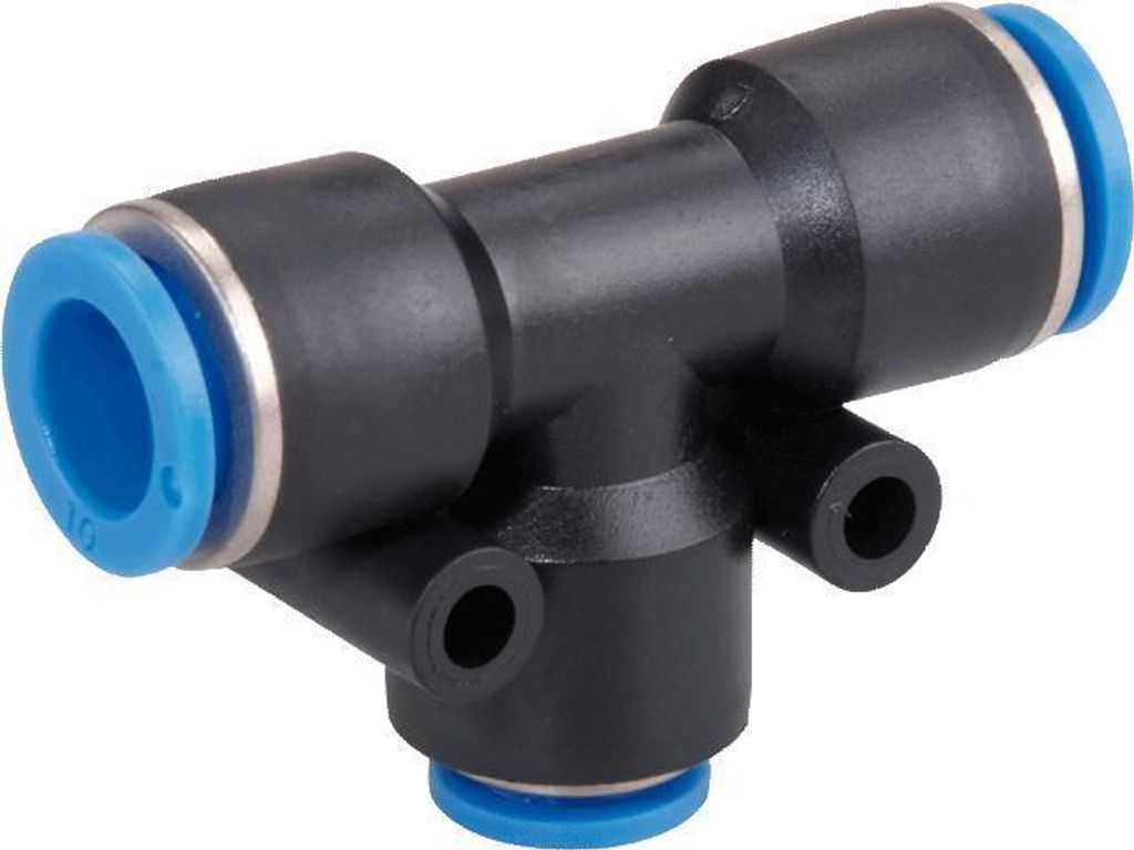 T-Steckverbindung, reduzierend, Schlauch 6mm, Schlauch 4mm, STVS-QFCK-4-6-4-PBT-S-M120