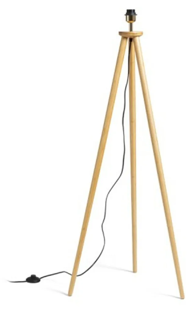 Lampadaire en bambou RENDL BASCO R14147 rouge 230V E27 15W design