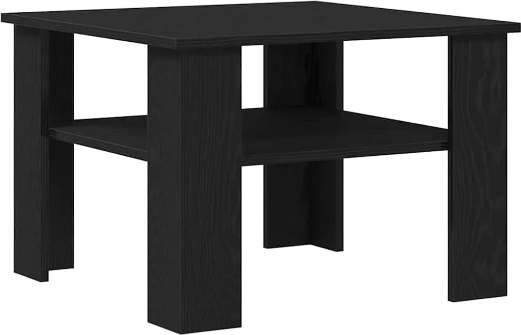 SYFAX™ Tavolino Soggiorno Moderno Rovere Nero 60x60 - Offerta Ecommerce