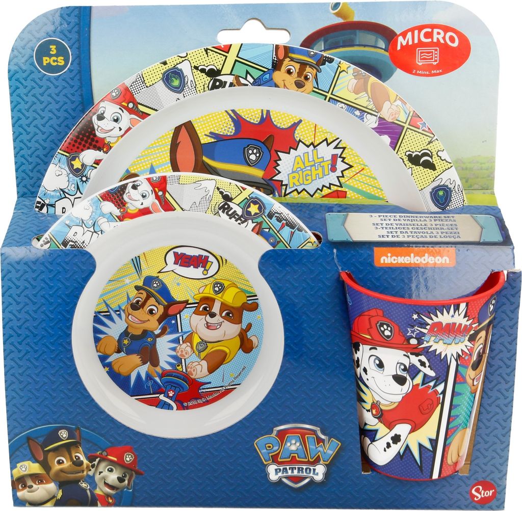 Stor 18949 - Paw Patrol: 3-teiliges Frühstück Set Produktbild 3