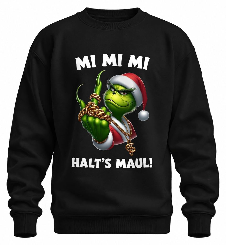 Grinch, diseño "Weihnachtsgrinch", cadena dorada, estilo Imagen del producto 