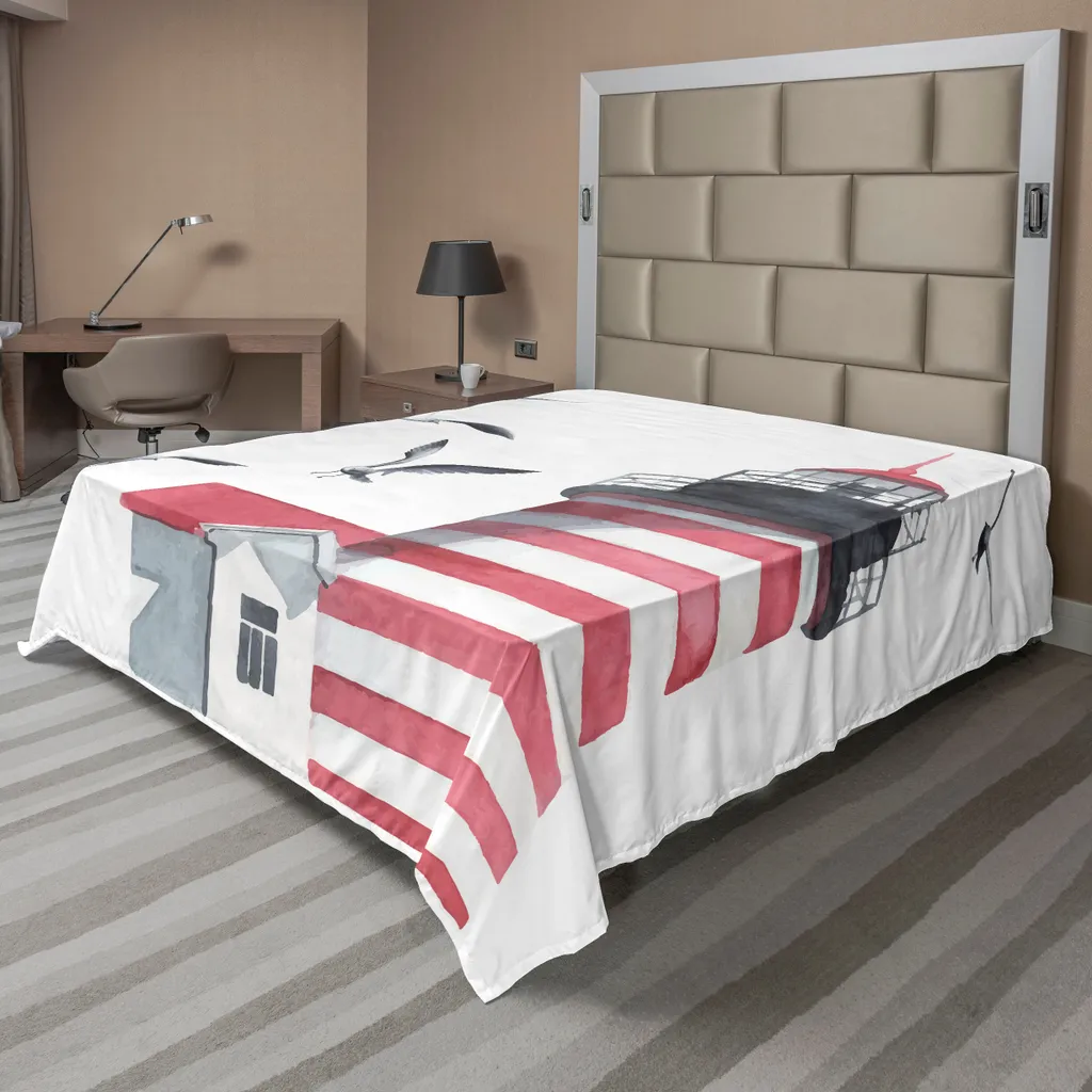 Lenzuolo Faro e Gabbiani ABAKUHAUS | Decorazione Letto 260x228