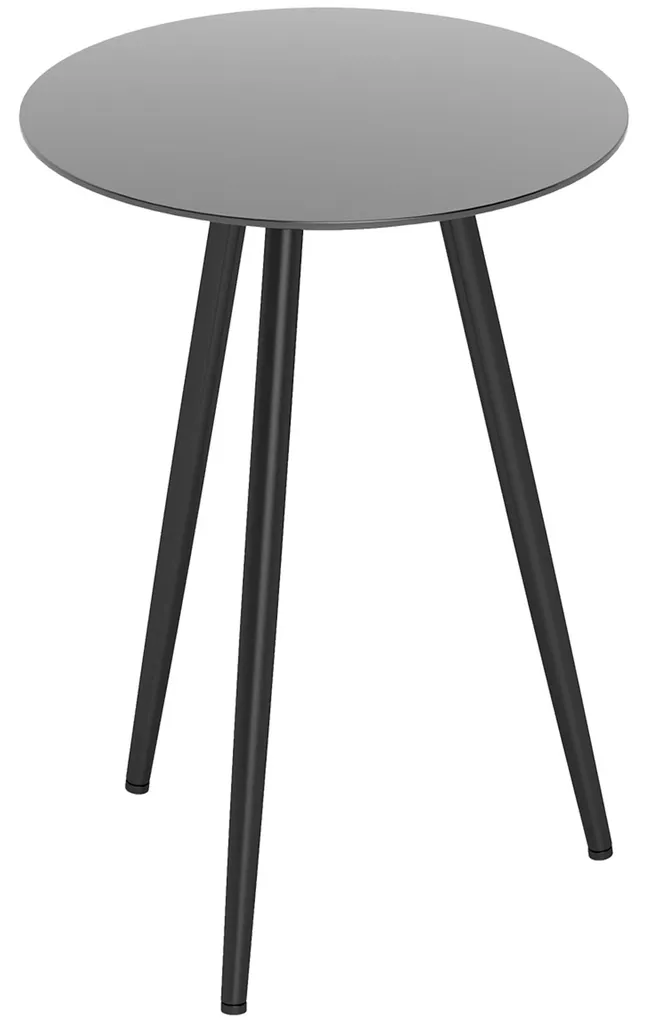 Bout de canapé compact noir 40 cm idéal pour petit salon ou studio