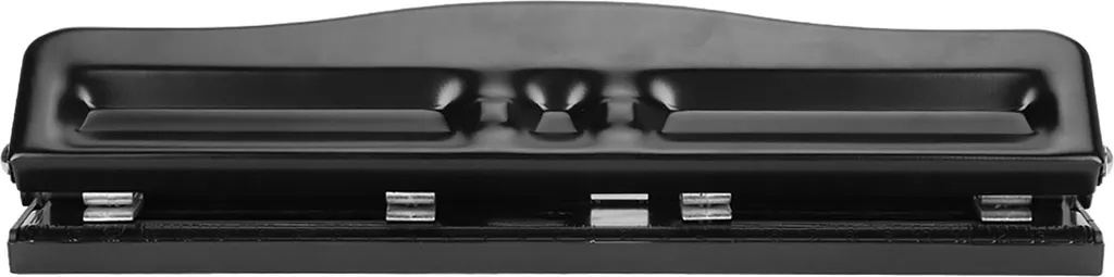 Poinçonneuse de bureau universelle 4 trous réglable pour classeur Gris