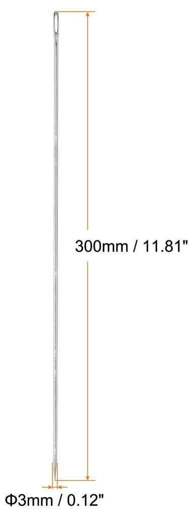12" Polsterm?bel Needles Gro? ?sen Stich Nadeln Edelstahl Gerade Hand N?hnadeln fš¹r Hause Hand N?hen Leder Wandteppich Stickerei Tufting Gurtban...