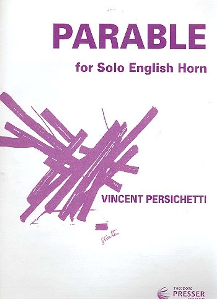 Vincent Persichetti Parable for Solo English Horn Englischhorn Solostimme