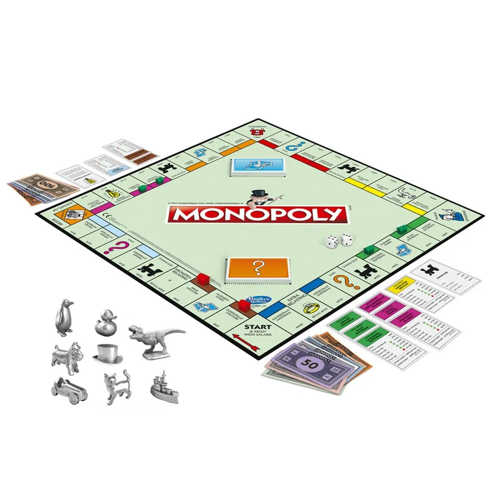Jeu de société Hasbro Monopoly Classique - Soirée famille 8 ans+