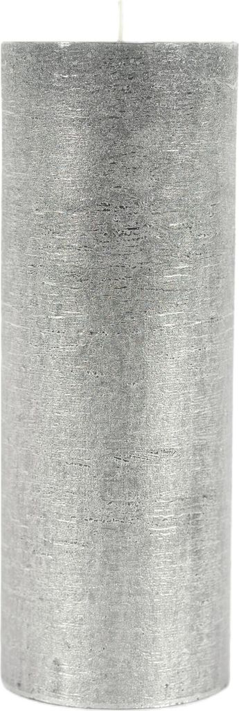 Rasteli Luz Your Senses Stumpenkerze Schwarz-Schwarz Silber D 10 cm H 27 cm