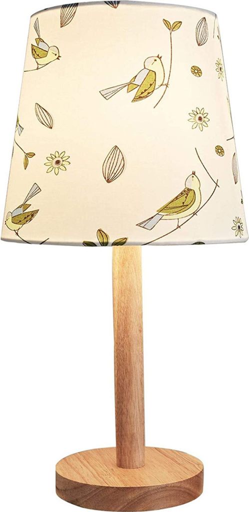 Paulmann Pauleen Tischleuchte Cute Bird Weiß Stoff/Holz max. 20W E27 ohne Leuchtmittel mit Schalter