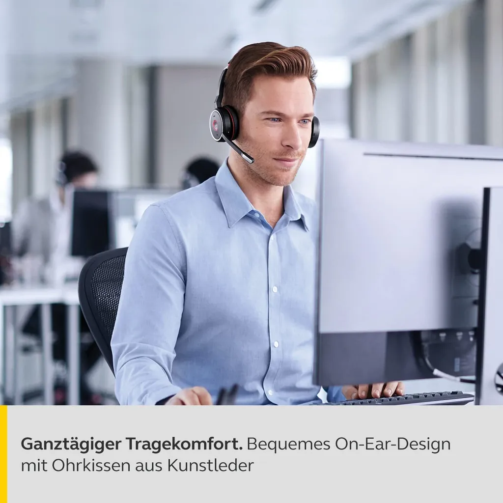 Casque Bluetooth Jabra Evolve 75 MS avec Réduction de Bruit Active - 2