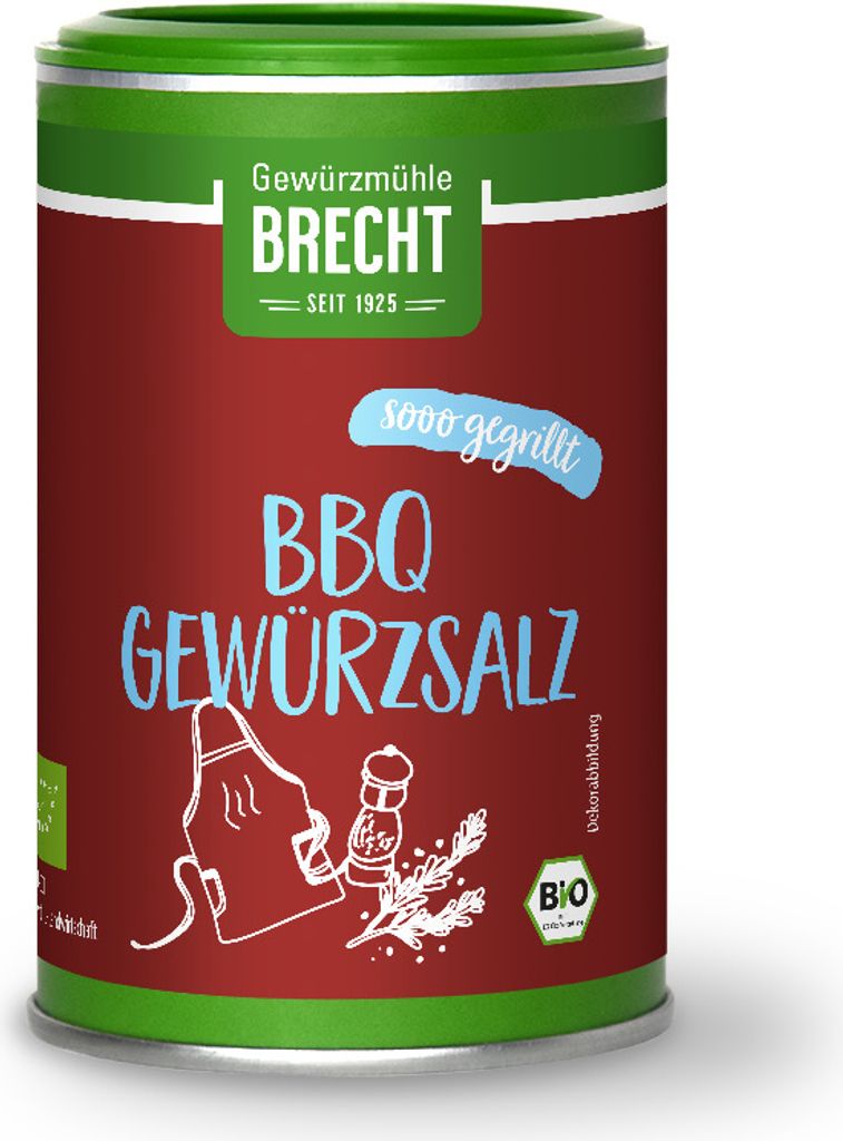 Gewürzmühle Brecht BBQ Gewürzsalz, 130g