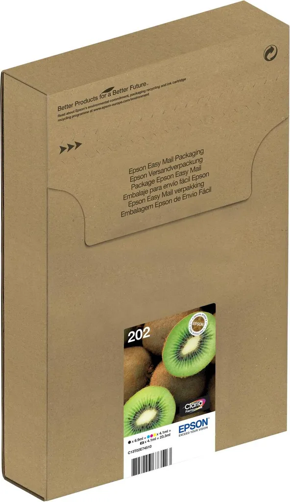 Epson 202 Multipack Originale Easy Mail Packaging - Cartucce Kiwi - 3