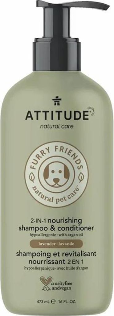 Natural Pet Care 2 in 1 Nährendes Shampoo Conditioner Lavendel Furry Friends