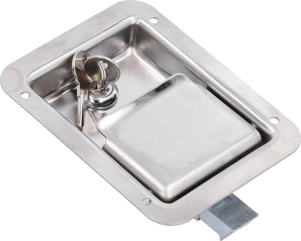 Maniglia A Pulsante Per Porta, Armadio, Camper, Nichel - Foto 5