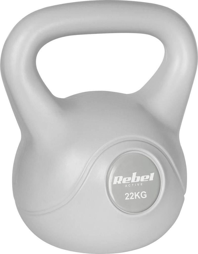 Rebel RBA-2322G Kettlebell Active 22 kg, šedý Obrázok produktu 