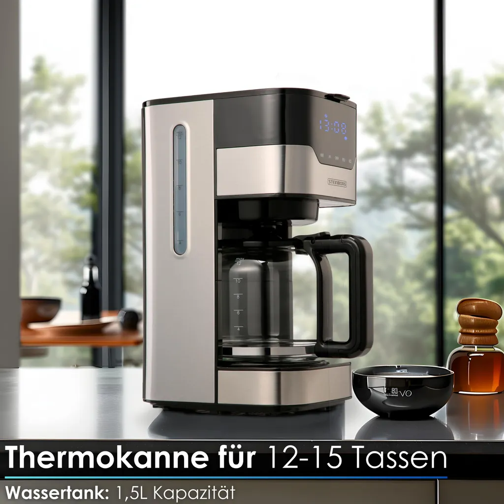 Machine à Café Programmable Steinborg : Votre Café Prêt dès le Réveil - 3