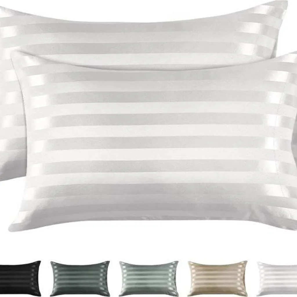 Taies d'oreiller satinées 40x60 cm lot de 2 pour un sommeil profond