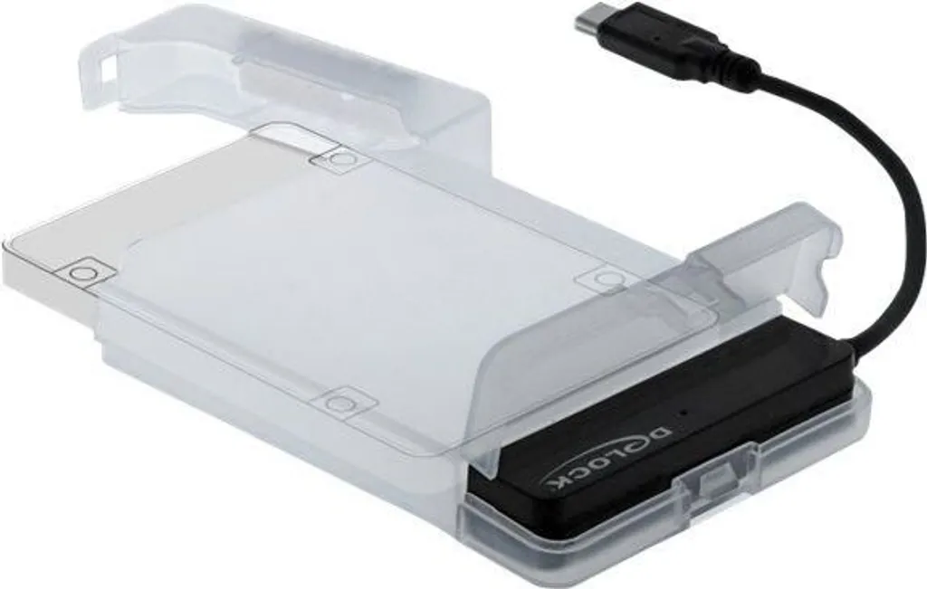 Delock Convertisseur USB Type-C vers SATA avec Étui de Protection 2.5