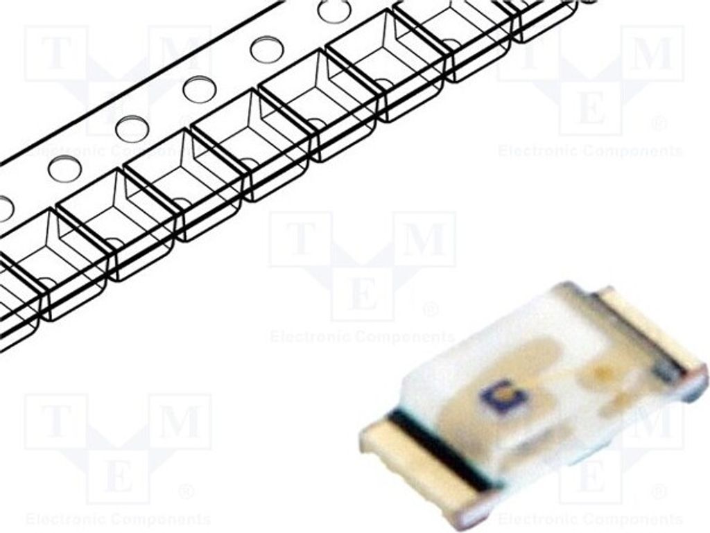 5x LED 1,6x0,8x0,35mm orange 130° 11,2÷45mcd 0603 SMD 1,7÷2,3V LTST-C193KFKT-5A L