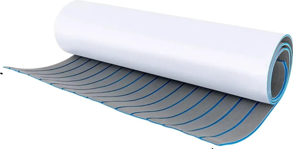 Teak Sintetico EVA Blu per Yacht e Barche - Pavimento Nautico Elegante