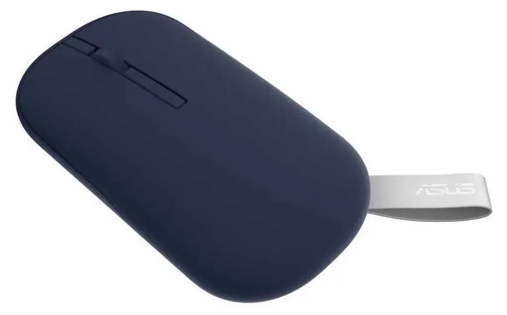 Souris Asus MD100 Marshmallow Bleu Silencieuse - Design avec Sangle de Transport