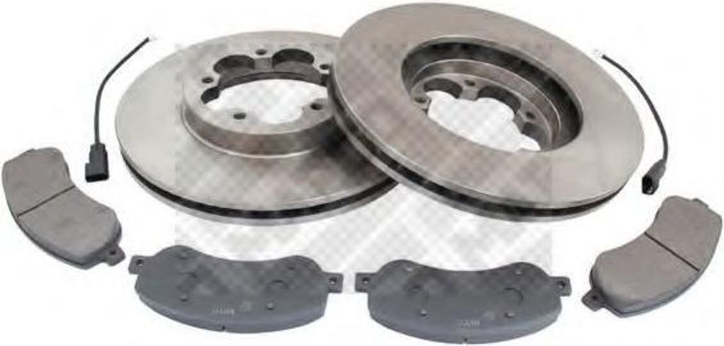 Mapco Bremsscheiben+Bremsbelaege (Bremsensatz) Vorderachse FORD TRANSIT Bus,TRANSIT Kasten,TRANSIT Pritsche/Fahrgestell,TRANSIT TOURNEO