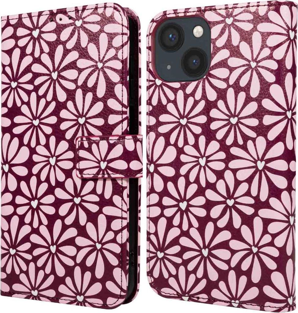 imoshion Design Klapphülle iPhone 14 - Bloom Love Blush