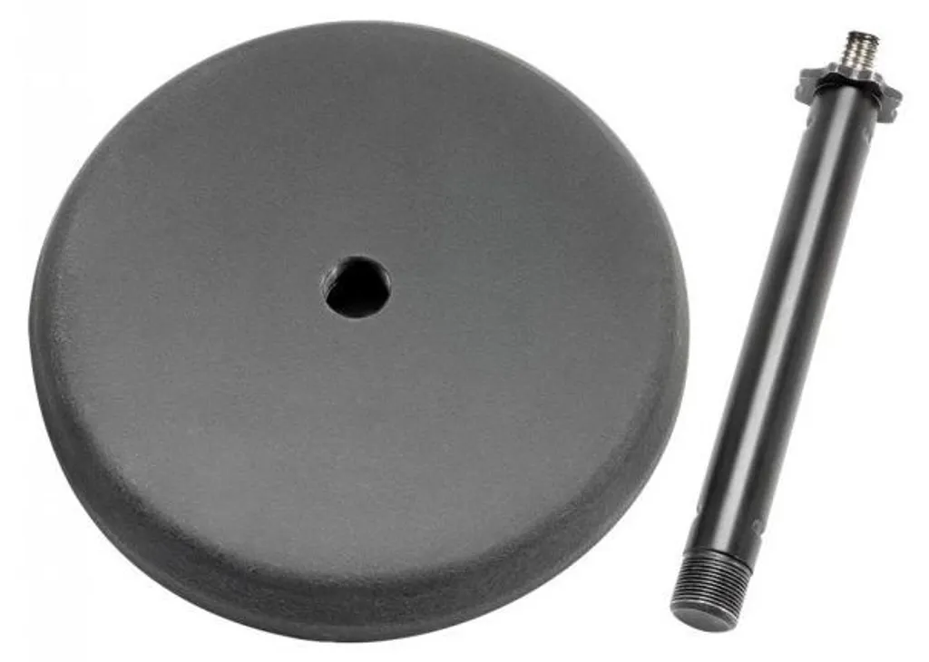 Pied de micro de table Adam Hall réglable avec embase ronde lourde - 4
