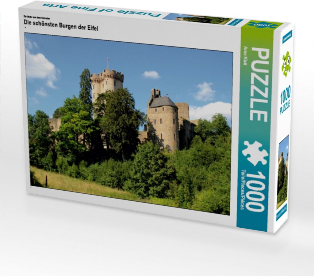 Calvendo Ein Motiv aus dem Kalender Die schönsten Burgen der Eifel 1000 Teile Puzzle quer 640x480mm, Klatt Arno; 7287002