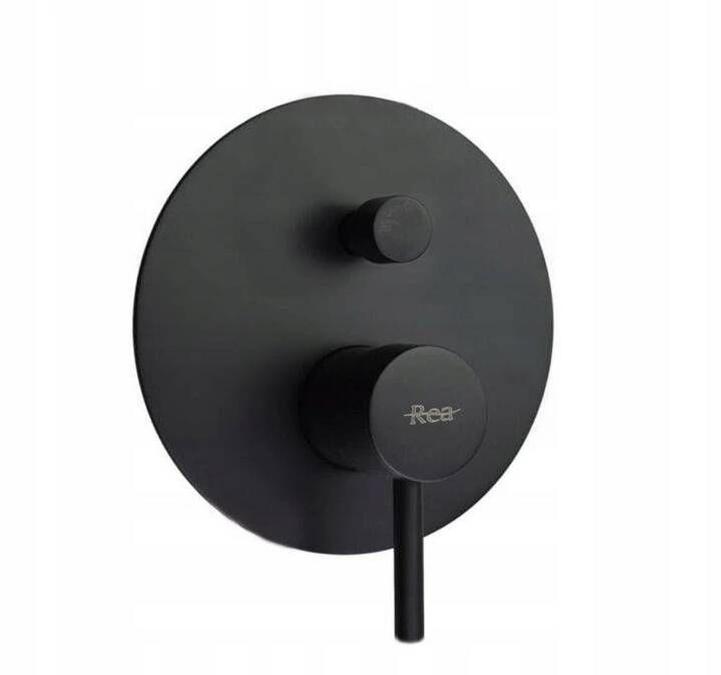 Rea Unterputz Wannen/Dusch-Set Lungo black +BOX Produktbild 