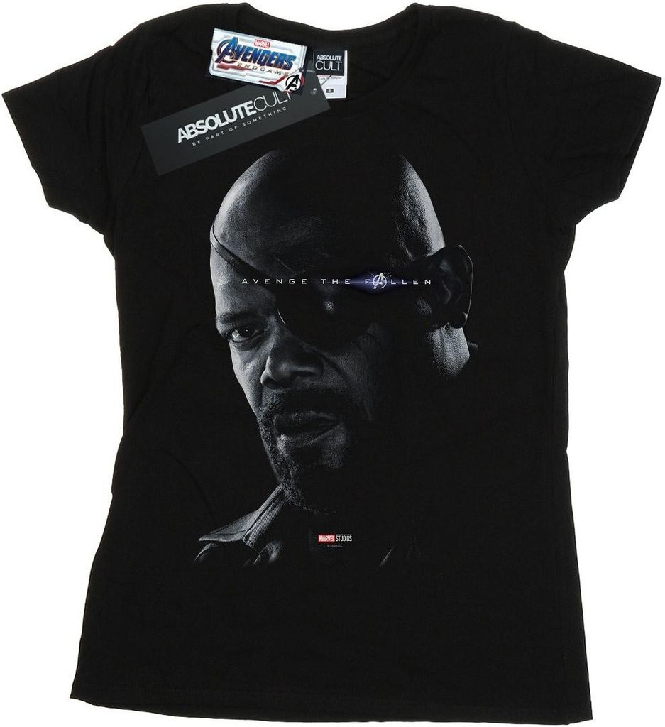Marvel - "Avengers Endgame Avenge The Fallen" T-Shirt für Damen BI5420 (L) (Schwarz)