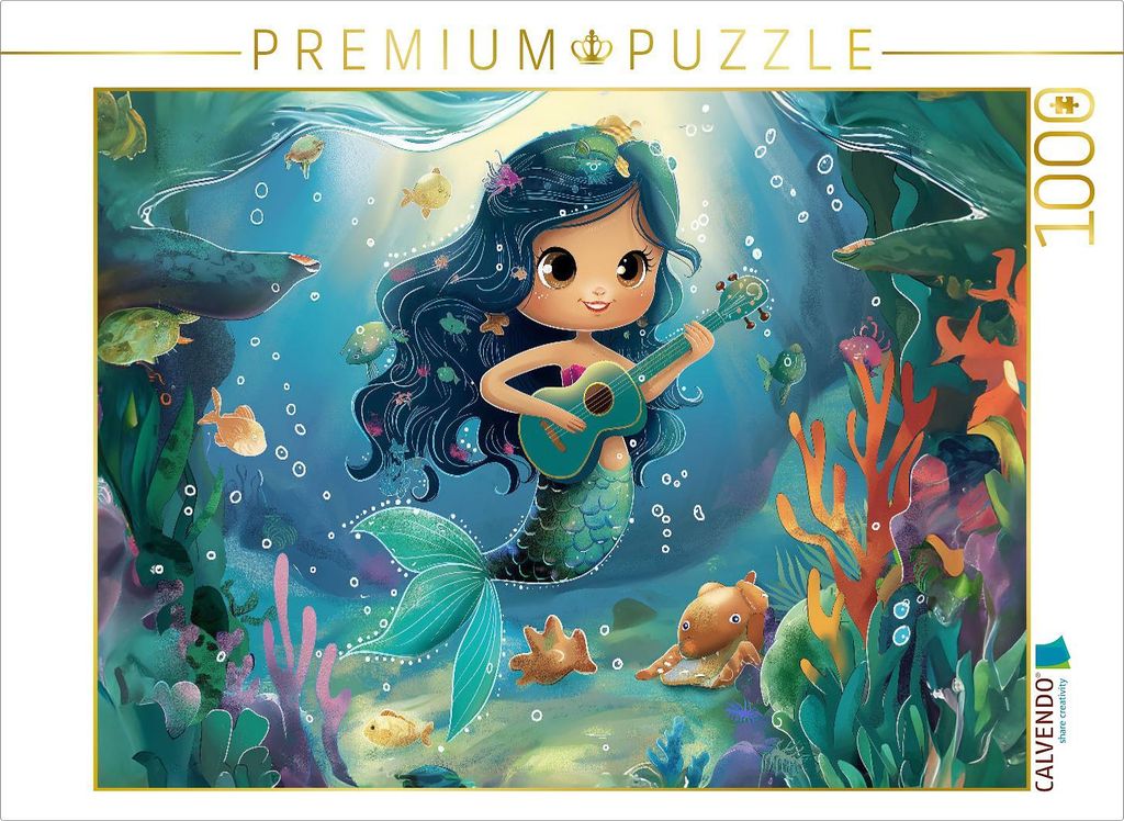 CALVENDO Puzzle Goresia - Die Gitarristin | 1000 Teile Lege-Größe 64x48cm Foto-Puzzle für glückliche Stunden