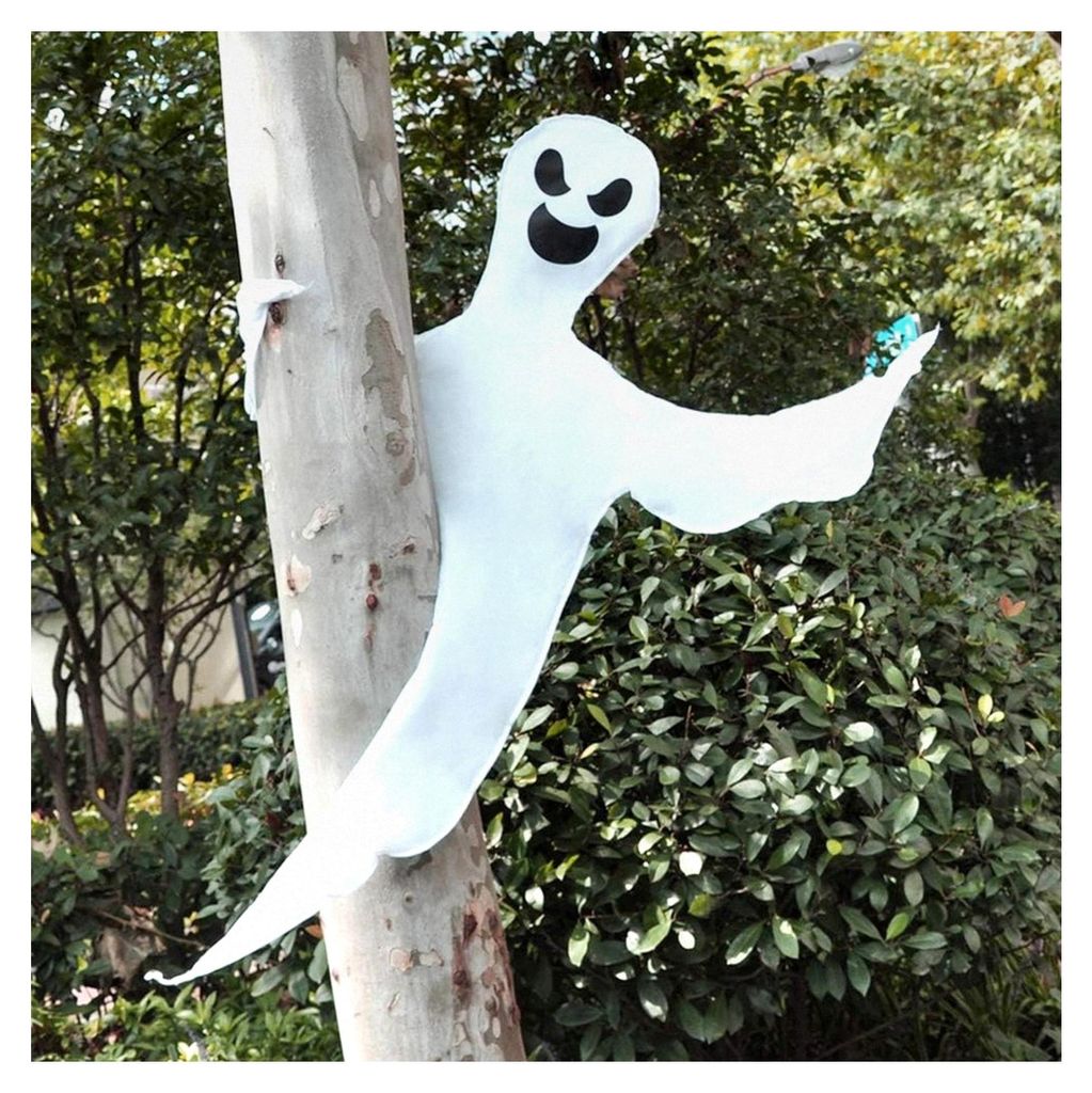 134,6 cm Halloween-Biegbarer Baumwickel Geisterdekoration für den Außenbereich