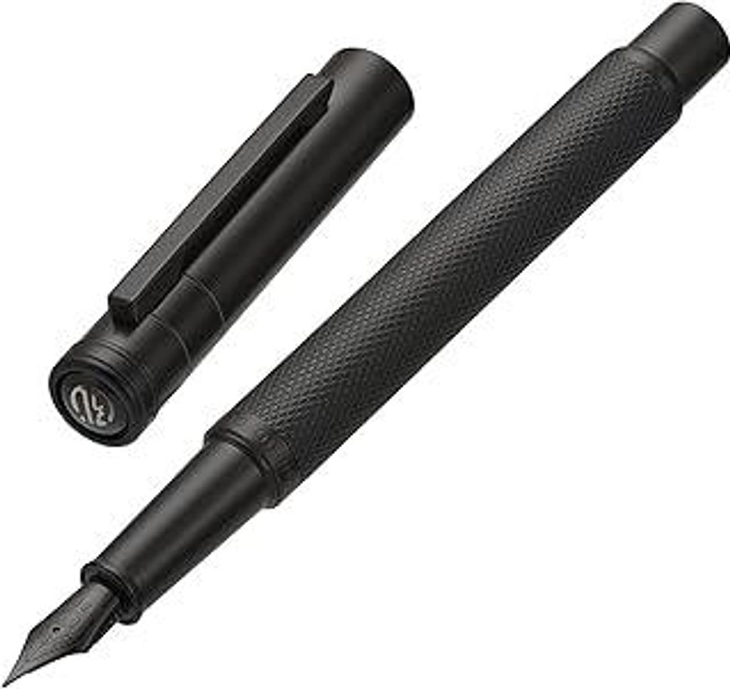 Hongdian Schwarzwald Füllfederhalter Extra Feine Spitze Füller Klassisches Design mit Konverter und Metall Geschenkbox