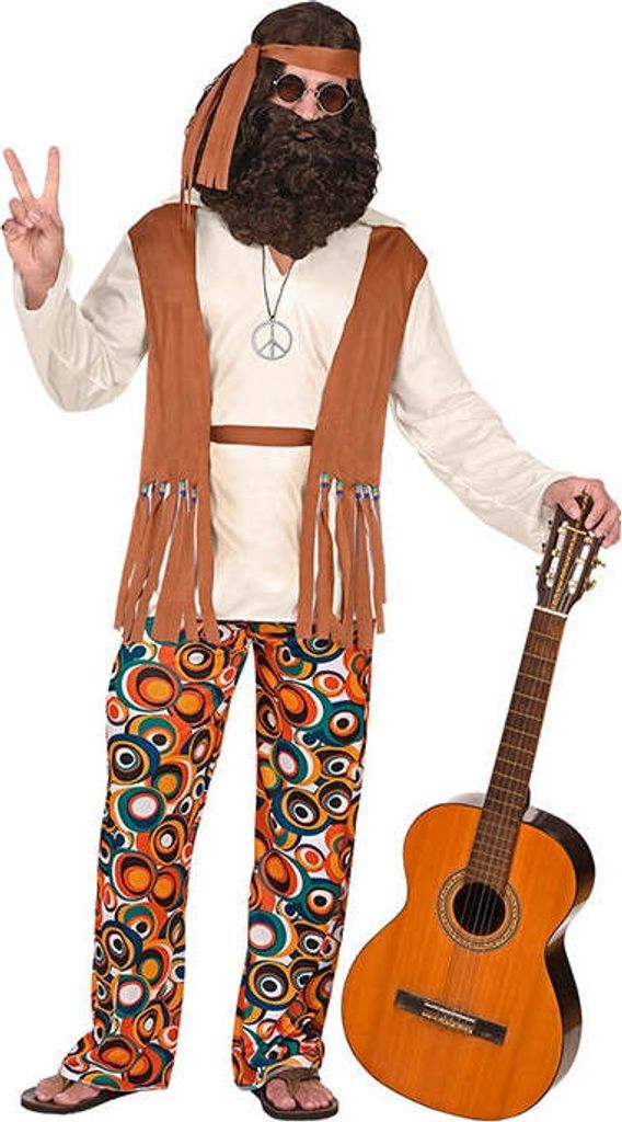 Hippie und Reggae Herrenkostüm Produktbild 