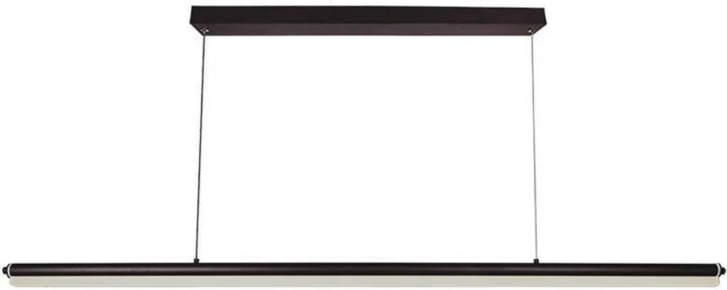 Suspension LED linéaire noire anti-éblouissement pour confort visuel